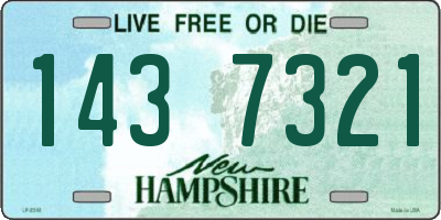 NH license plate 1437321