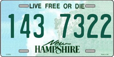 NH license plate 1437322