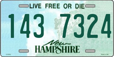 NH license plate 1437324