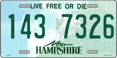 NH license plate 1437326