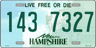 NH license plate 1437327
