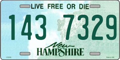 NH license plate 1437329