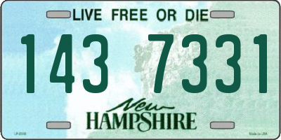 NH license plate 1437331