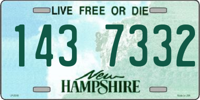 NH license plate 1437332