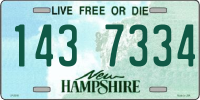 NH license plate 1437334
