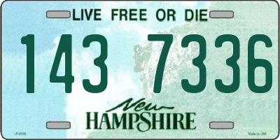 NH license plate 1437336