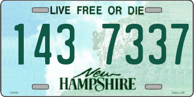 NH license plate 1437337