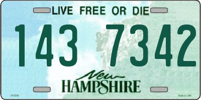 NH license plate 1437342
