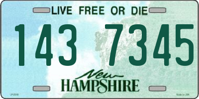NH license plate 1437345