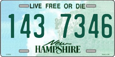 NH license plate 1437346