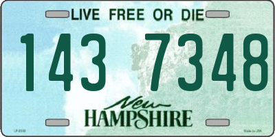 NH license plate 1437348
