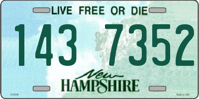 NH license plate 1437352
