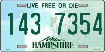 NH license plate 1437354