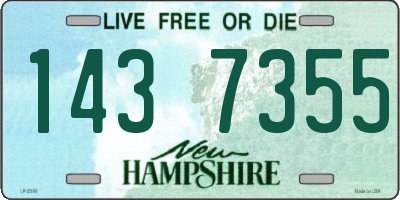 NH license plate 1437355