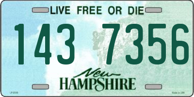 NH license plate 1437356