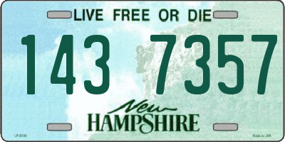 NH license plate 1437357