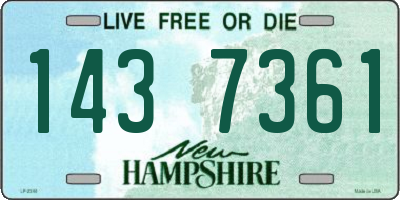 NH license plate 1437361