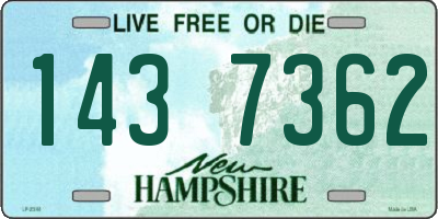 NH license plate 1437362