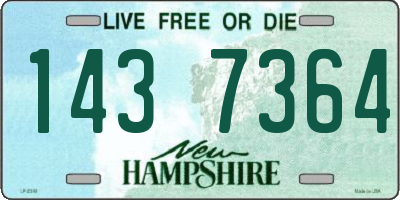NH license plate 1437364