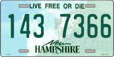 NH license plate 1437366