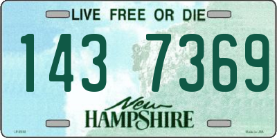 NH license plate 1437369
