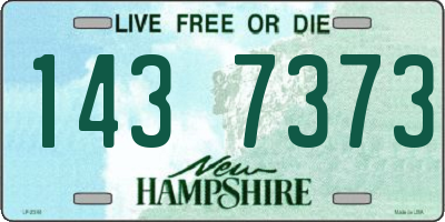 NH license plate 1437373