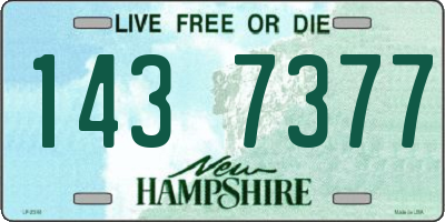 NH license plate 1437377