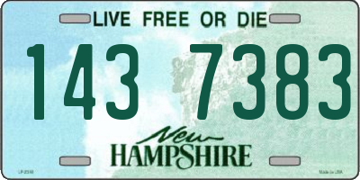 NH license plate 1437383