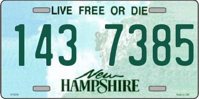 NH license plate 1437385