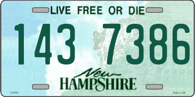 NH license plate 1437386