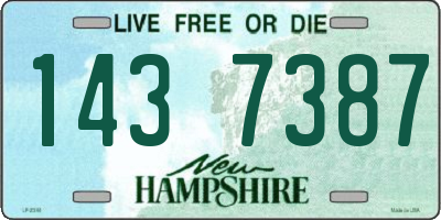 NH license plate 1437387