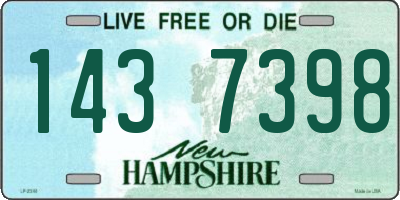 NH license plate 1437398
