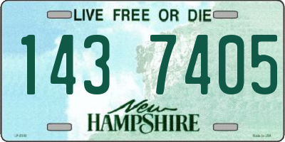 NH license plate 1437405