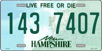 NH license plate 1437407
