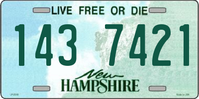 NH license plate 1437421