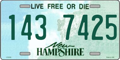 NH license plate 1437425