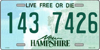 NH license plate 1437426