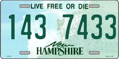NH license plate 1437433