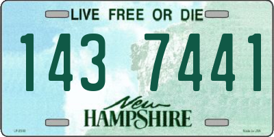 NH license plate 1437441