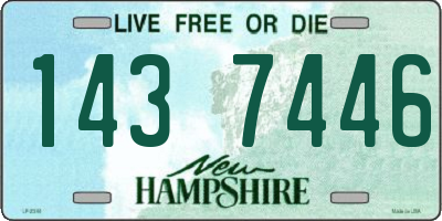 NH license plate 1437446