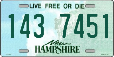 NH license plate 1437451
