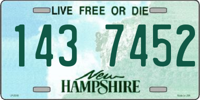 NH license plate 1437452