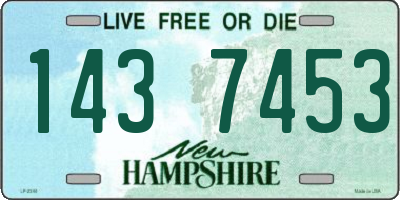NH license plate 1437453