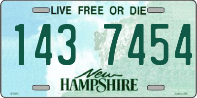 NH license plate 1437454