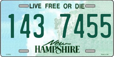 NH license plate 1437455
