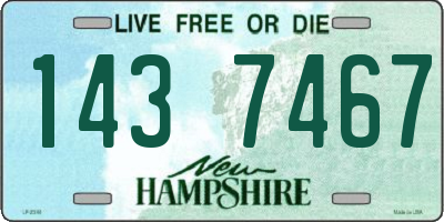 NH license plate 1437467
