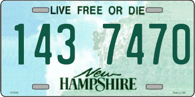 NH license plate 1437470