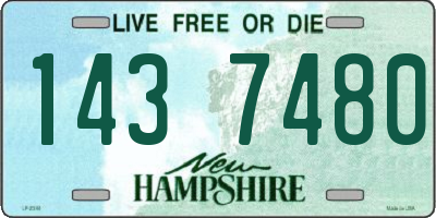 NH license plate 1437480