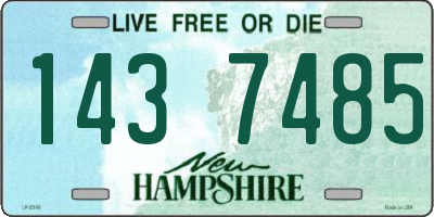 NH license plate 1437485