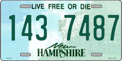NH license plate 1437487